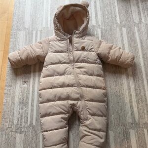 Cozy Beige Baby Snowsuit H&M